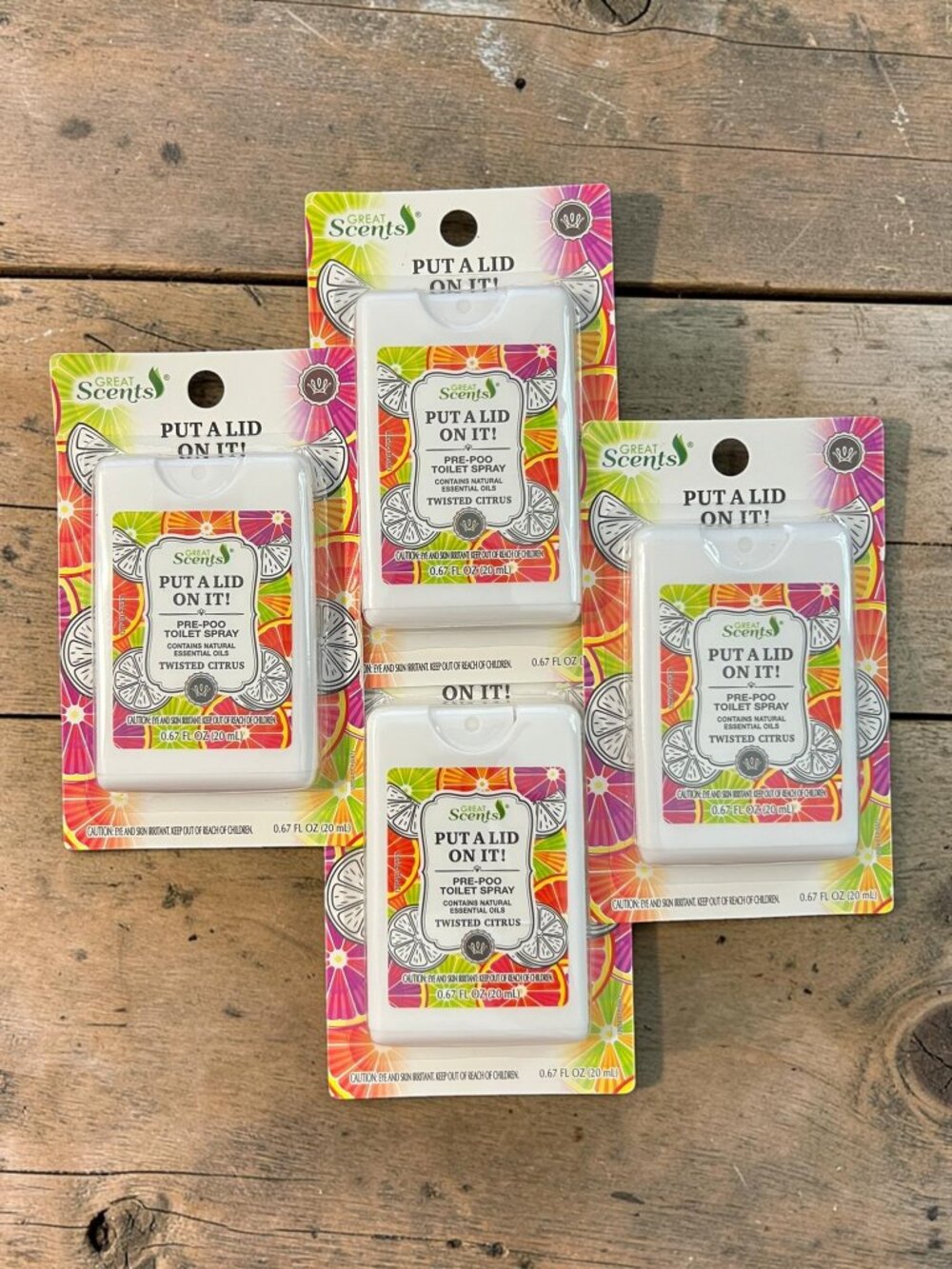 2/$18 💥🆕 Great Scents Twisted Citrus Pre-Poo Toilet Spray | Qty 4 | 7546